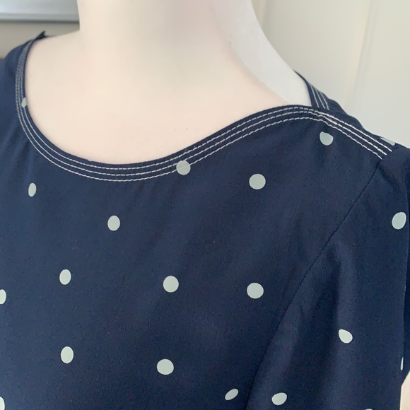 SILK DRESS JCREW💙🤍 - Picture 4 of 10